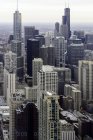 Vista panorâmica de Chicago skyline, Chicago, Illinois, EUA — Fotografia de Stock