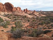 Scenic view of beautiful Arches National Park, Utah, USA — Stock Photo
