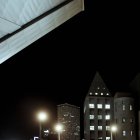 Vista panorâmica da cidade à noite — Fotografia de Stock