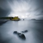 Ireland, Donegal, Long exposure shot of sea — Stock Photo