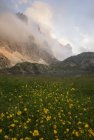 Scenic view of Monte Civetta mountain scene, Veneto, italy — Stock Photo