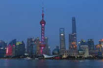 Vista panoramica di Pudong Skyline, Shanghai, Cina — Foto stock