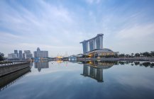 Malerischer Blick auf die Skyline der Stadt, singapore — Stockfoto