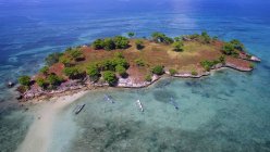 Vue aérienne de l'île de GIli Kuri, lombok, Indonésie — Photo de stock