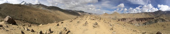 Vue panoramique sur la vallée de Markha, Ladakh, Inde — Photo de stock
