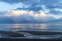 Scenic view of cloudscape over sea, Normans Bay, East Sussex, England, UK — Stock Photo