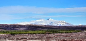 Мальовничим видом величними гірськими пейзажами, Geysir, Ісландія — стокове фото