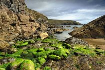 Vista panoramica della costa rocciosa in Irlanda — Foto stock