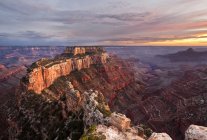 Coucher de soleil au Cap Royal, Grand Canyon, Arizona, Amérique, USA — Photo de stock
