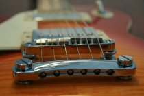 Close-up de uma guitarra elétrica — Fotografia de Stock