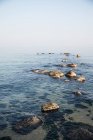 Vista panorâmica do litoral rochoso, imagem vertical — Fotografia de Stock