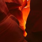 Мальовничий вид на нижній Каньйон Антилопи, Аризона, США — стокове фото