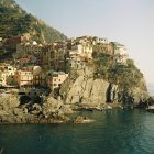 Vista panoramica sulla maestosa Maranola, Cinque Terre, Italia — Foto stock