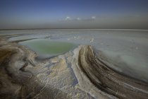 Vista panorámica de Great Rann of Kutch pantano de sal estacional, Gujarat, India - foto de stock