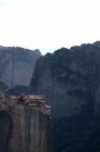 Vista panorâmica do mosteiro de Meteora, planície da Tessália, Grécia — Fotografia de Stock