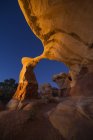 США, штат Юта, Grand сходи-за собою право попередньо National Monument, мальовничим видом Metate арка - дияволів сад — стокове фото