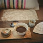 Крупный план классического чая из дзюдо — стоковое фото