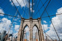 Vista panoramica sul ponte di Brooklyn, New York, USA — Foto stock