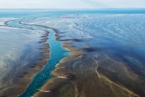 Vista aérea de Montgomery Reef, Kimberley, Australia - foto de stock