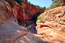 Malerischer Blick vom Boden des wilson canyon, sedona, arizona, usa — Stockfoto