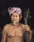 Portrait of a senior Thai man, Thailand — Stock Photo