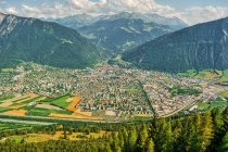 Erhöhte Sicht auf die Stadt Chur, Schweiz — Stockfoto