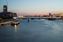 Vista panoramica del ponte Blackfriars al tramonto, Londra, Regno Unito — Foto stock