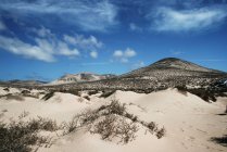 Malerischer Blick auf Wüstenlandschaft, Spanien, Kanarische Inseln, Fuerteventura — Stockfoto