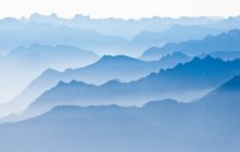 Schweiz, Appenzell, Saentis, malerische Aussicht auf vielschichtige Berglandschaft — Stockfoto