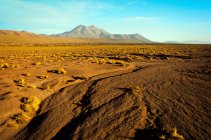 Vista panorámica del desierto de Atacama al atardecer, Chile - foto de stock