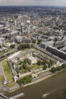 Aerial view of Tower of London, England, UK — Stock Photo