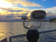 Snohomish Каунті, Puget Sound захід сонця на пристані 70, адмірал шлях, Edmonds, Вашингтон, США — стокове фото