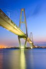 Vista panorámica del puente Meito Tritón, Nagoya, Chita, Japón - foto de stock