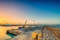 Malerischer Blick auf Hafen, Sizilien, Italien — Stockfoto