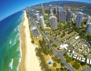 Вид с воздуха на Surfers Paradise, Gold Coast, Австралия — стоковое фото