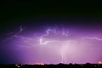 Vista panorâmica da tempestade de monções, Arizona, EUA — Fotografia de Stock