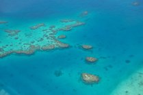 Bella vista aerea della barriera corallina alle Fiji — Foto stock