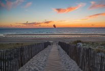 Франції, Aquitane, Мон-де Марсан, мальовничий вид на пляж контуру — стокове фото