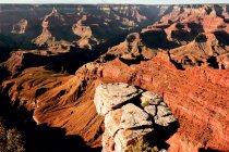 Vue surélevée du canyon, Grand Canyon, Arizona, États-Unis — Photo de stock