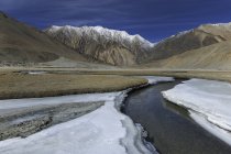 Vista panoramica del paesaggio invernale, Ladakh, India — Foto stock