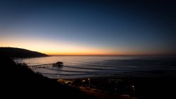 Linea costiera all'alba, Stati Uniti, California, Contea di Los Angeles, Malibu — Foto stock