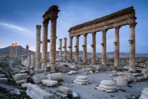 Vue panoramique sur les ruines de Palmyre, Syrie — Photo de stock