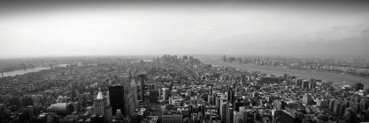 Aerial view of city, Manhattan, New York, USA — Stock Photo