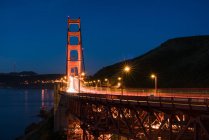 Живописный вид на мост Голден Гейт, Сан-Франциско, Калифорния, Америка, США — стоковое фото
