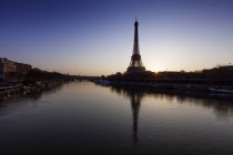 Vista panoramica sulla Torre Eiffel e sulla Senna, Parigi, Francia — Foto stock