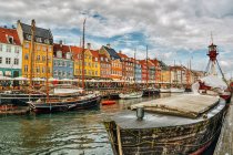 Живописный вид на гавань Нихавен, Коппель, Дания — стоковое фото
