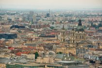 Пташиного польоту міський пейзаж Будапешт, Угорщина — стокове фото