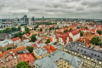 Vista panorámica del horizonte de la ciudad, Tallin, Estonia - foto de stock