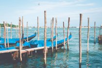 Vista panorámica de Gondolas, Venecia, Italia - foto de stock