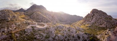 Vista panorámica de Mountain Road, Mallorca, España - foto de stock